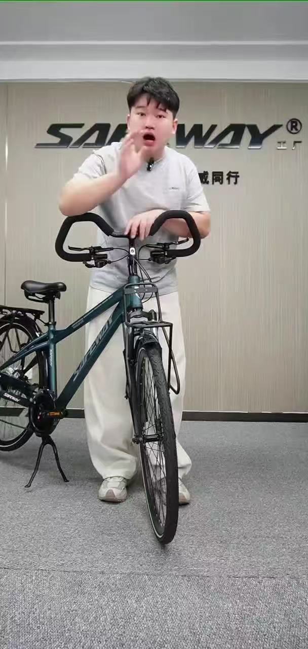 SAFEWAY Long-Distance Touring/Commuter Bicycle – Aluminum Alloy Frame with Suspension (31.8mm components)